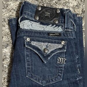 Miss Me Denim Jeans with Swarovski Embellishment